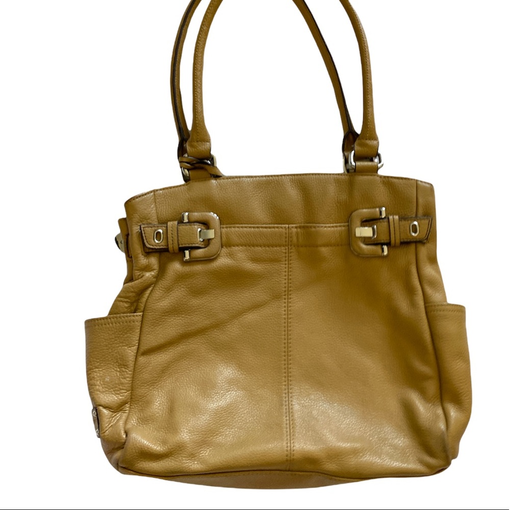 Tignanello Satchel, Camel with Silver Hardware
